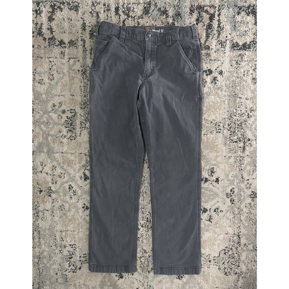 Carhartt Men’s Relaxed Fit Workwear Carpenter Pants Gray ACTUAL 32x30